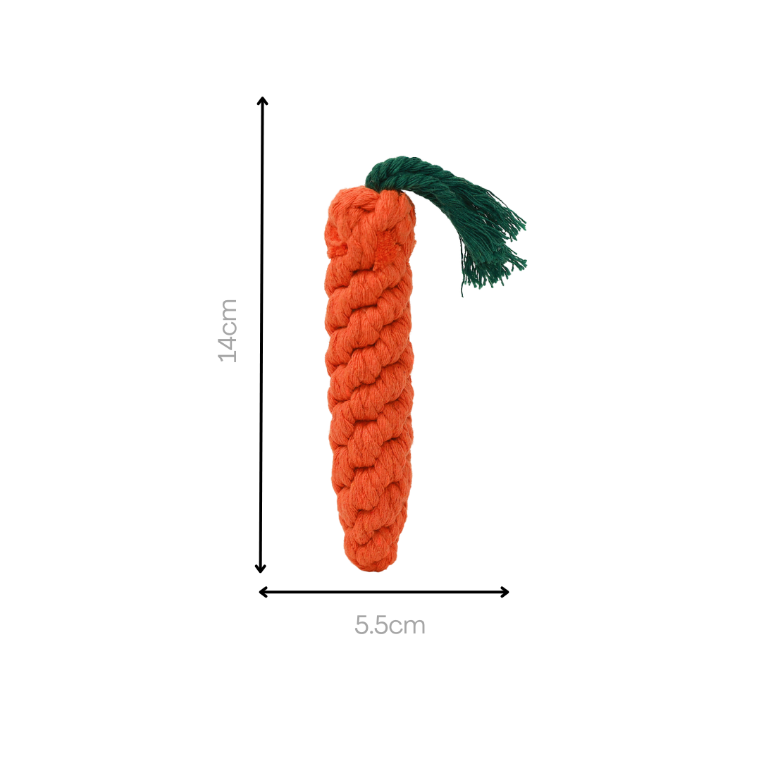 Palatable Carrot Rope Toys-5