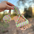 Hemp Rope Tug Dog Toy Monkey Fist-0