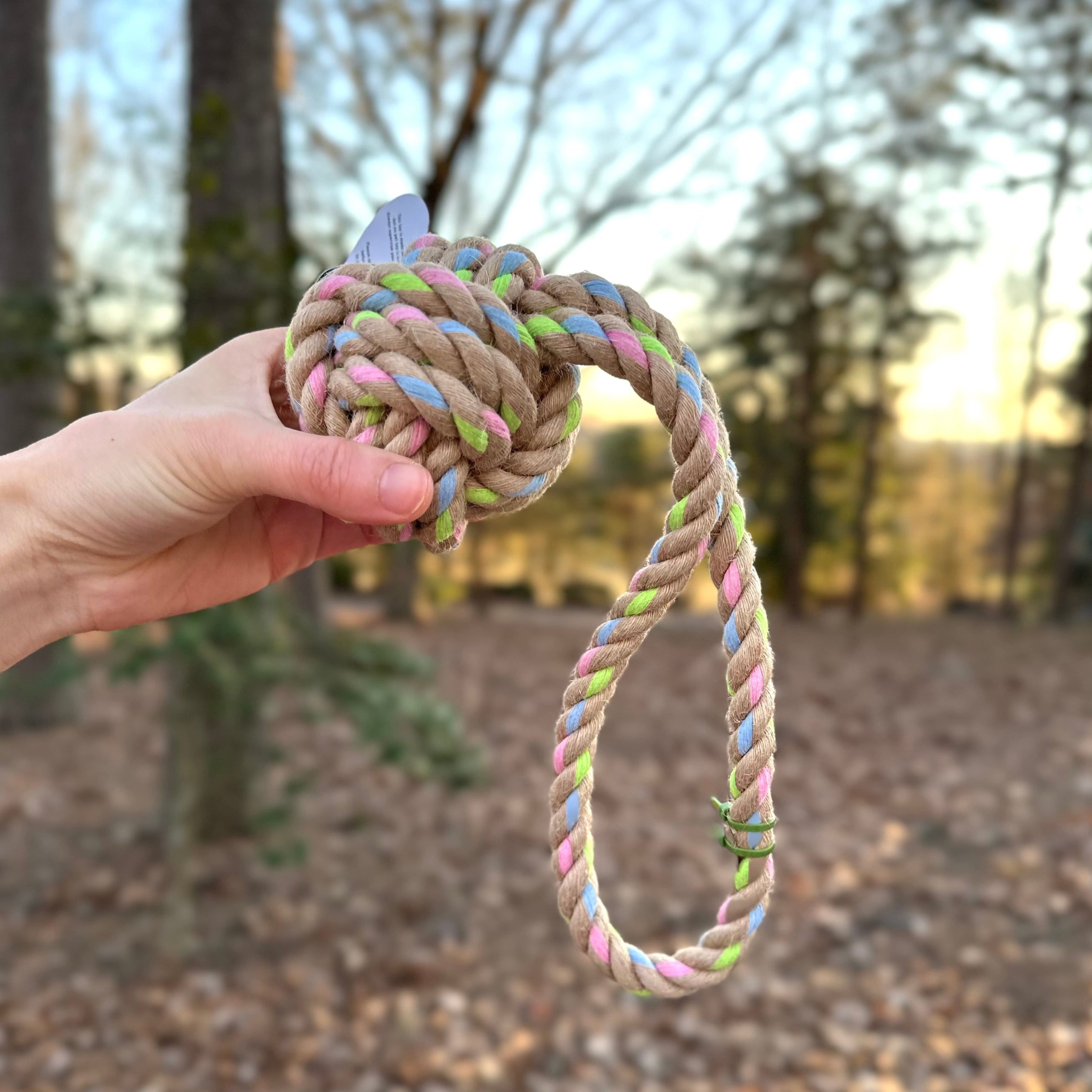 Rainbow Joy Hemp Rope Tug Toys-0