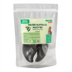 Rozie's Naturals Water Buffalo Hooves all-natural dog treat pack with 4 hooves