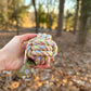 Rainbow Hemp Knot Ball Dog Toy - Durable Sustainable Tug Toy by Knotty Pawz