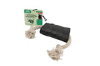 Rozie's Naturals Water Buffalo Horn Rope Toy for dogs with natural rope and horn chew