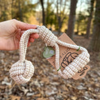 Forest Knot Hemp Rope Tug Toy with Handle – Durable Dog Tug Toy by Knotty Pawz