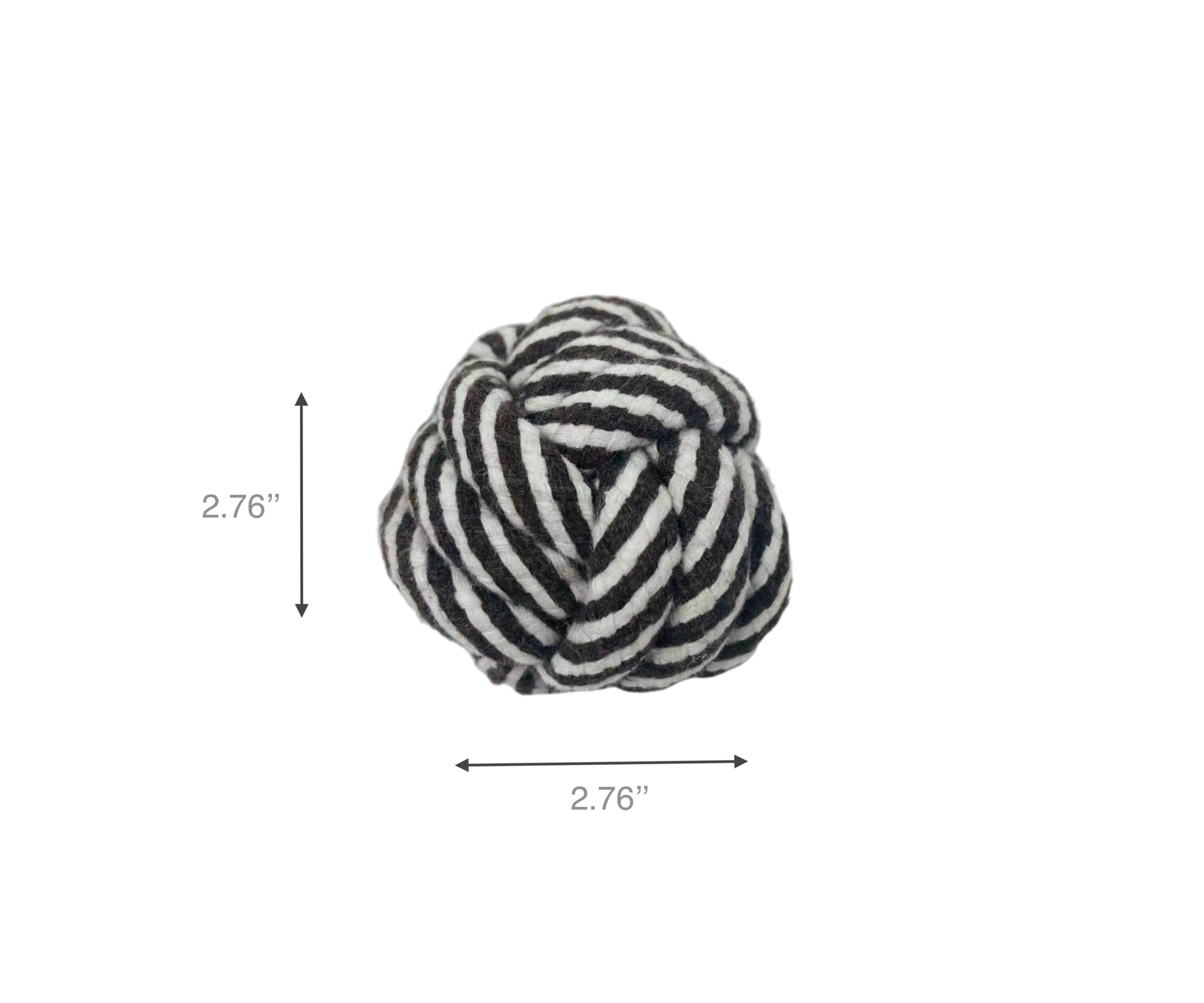 Knotty Rope Toy / Black and White-4