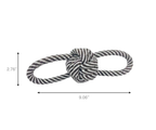 Knotty Rope Toy / Black and White-3