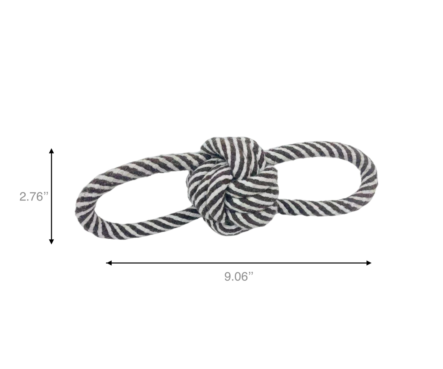 Knotty Rope Toy / Black and White-3