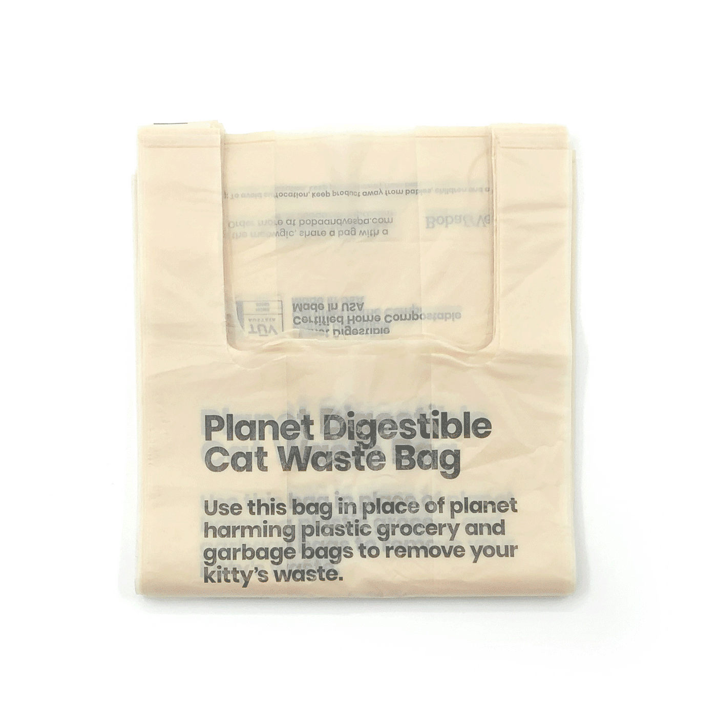 Boba & Vespa Cat Litter Bag Holder in Natural Cotton Canvas-4