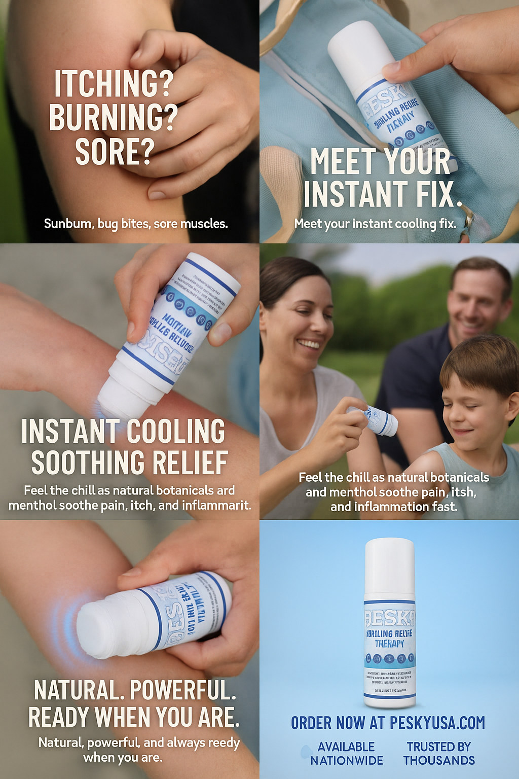 PESKY® Cooling Relief Therapy - Bug bites, burns, or body aches-1