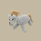 Serene the Gray Horse Rope Dog Toy - Handmade Eco-Friendly Calm Play by Knotty Pawz