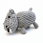 Large Gray Hippo Dog Rope Toys-0