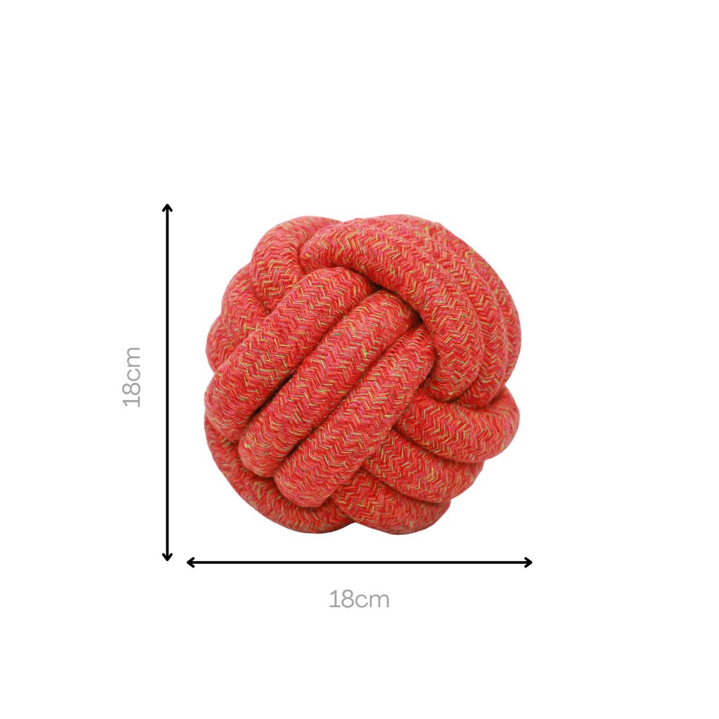 The Sunshine Red Collection of Jumbo Rope Ball Toy-3