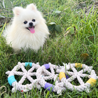Color wheel Macrame Rope Pet Toy-2