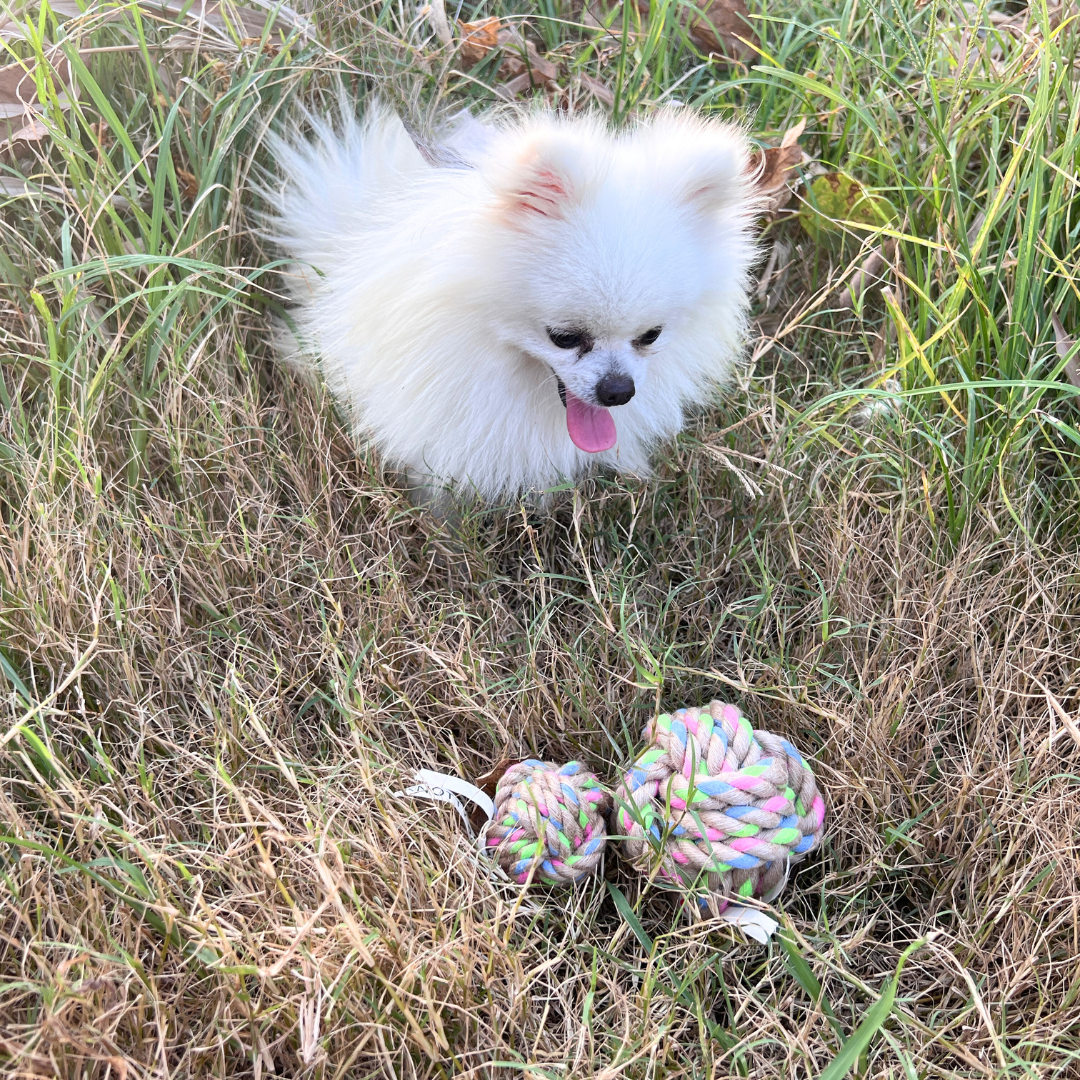 Natural Hemp Rope Ball | Recycled Cotton-2