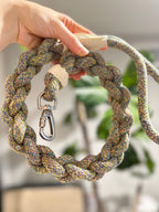 New: Handcrafted Olive Dog Leash | Sustainable |Stylish-4