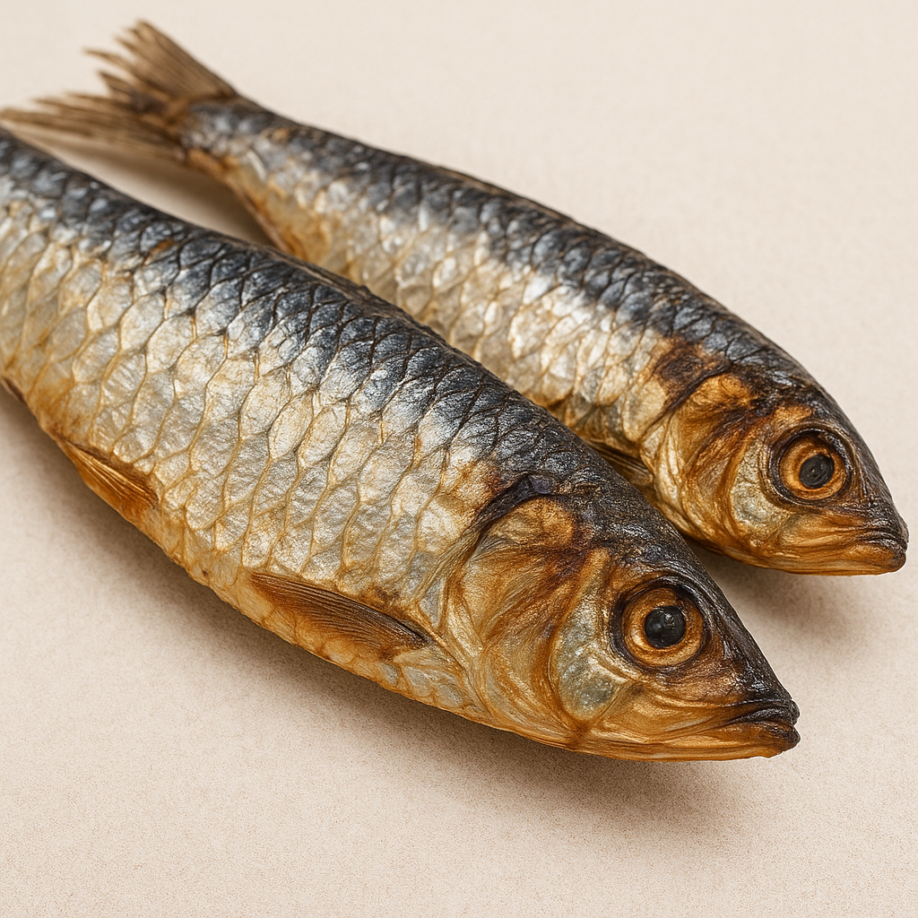 Two dried ALFIE's Sardines