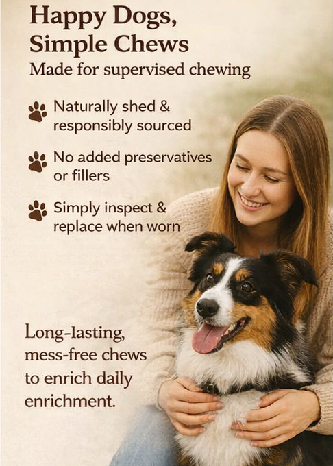 Moose Antler Dog Chew | Long-Lasting Natural Chew | Jagerhund