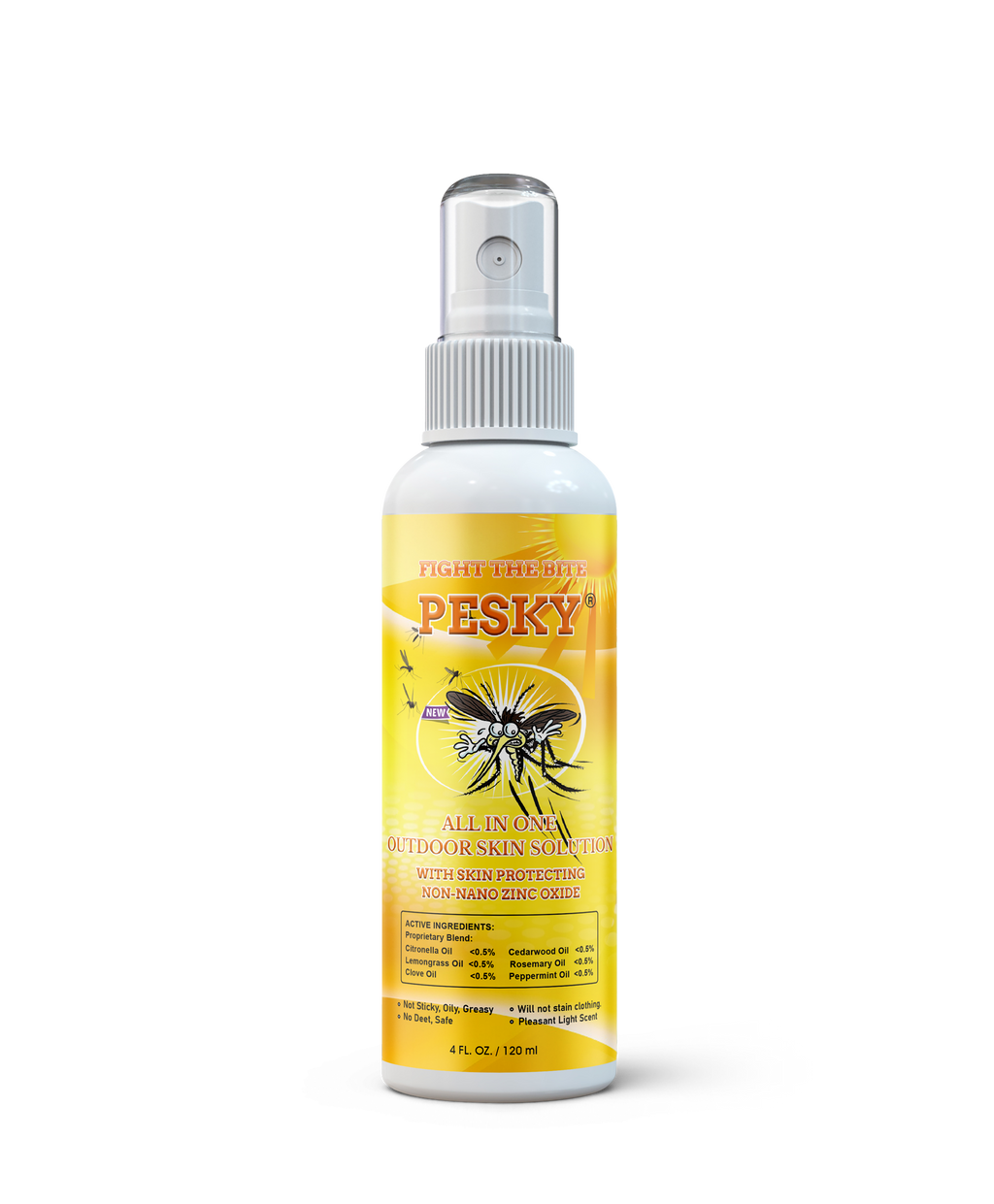 PESKY® Bug Away - All In One Outdoor Skin Solution with Skin Protecting Non-Nano Zinc Oxide-0