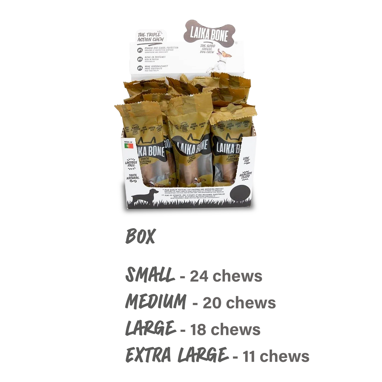 Dog Treats Cheese & Duck chew ( BOX )-3