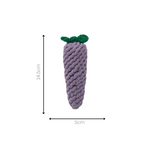 Handmade Eggplant Rope Toy-3