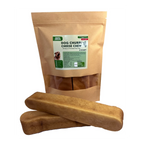 Rozie's Naturals Dog Churpi Cheese Chew all-natural Himalayan dog treat with 2 chews in brown pouch