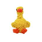 Sunny Yellow Duck Rope Toy – Tug of War Fun by Knotty Pawz