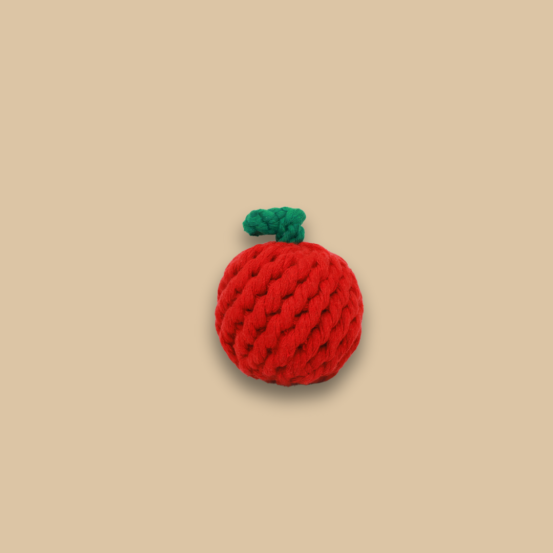Handmade Fuji Apple Rope Toy-1