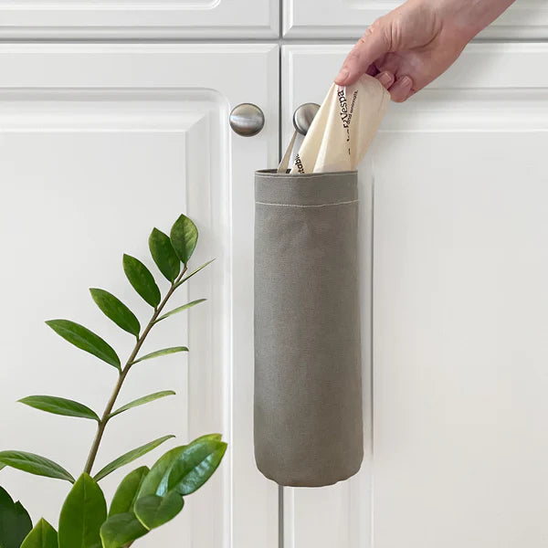 Boba & Vespa Cat Litter Bag Holder in Natural Cotton Canvas-1