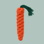 Large Carrot Rope Dog Toy - Durable Chew for Big Dogs by Knotty Pawz
