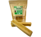 Packaging of Rozie's Naturals Dog Churpi Cheese Chew with two cheese chew treats in front