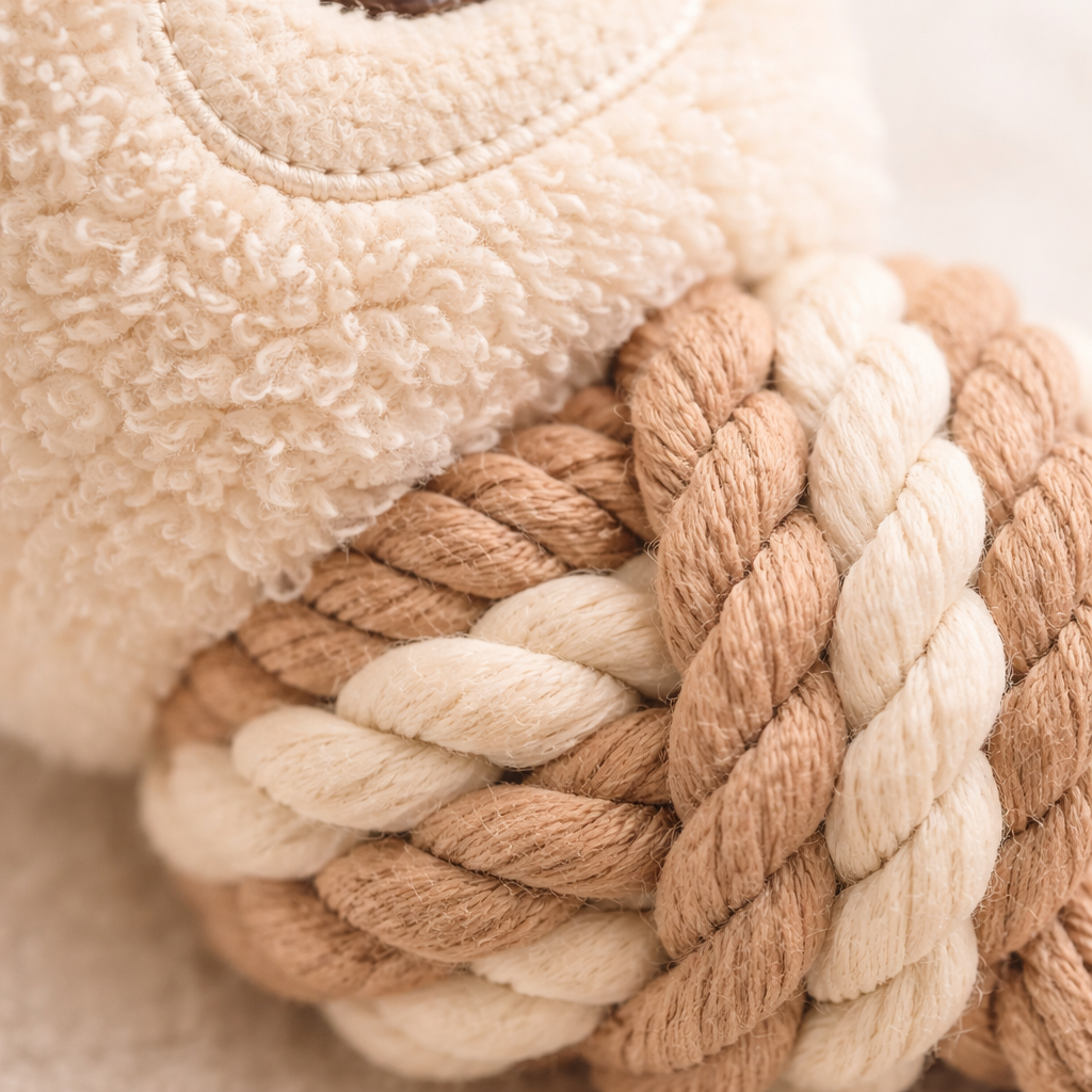 Squeaky Rope Buddies | Eco-Friendly Interactive Dog Toy | Knotty Pawz