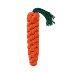 Large Carrot Rope Dog Toy - Durable Chew for Big Dogs by Knotty Pawz